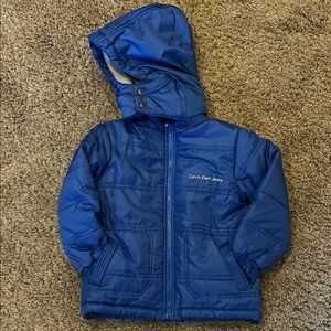 Calvin Klein Jeans Royal Blue Kids Puffer Jacket